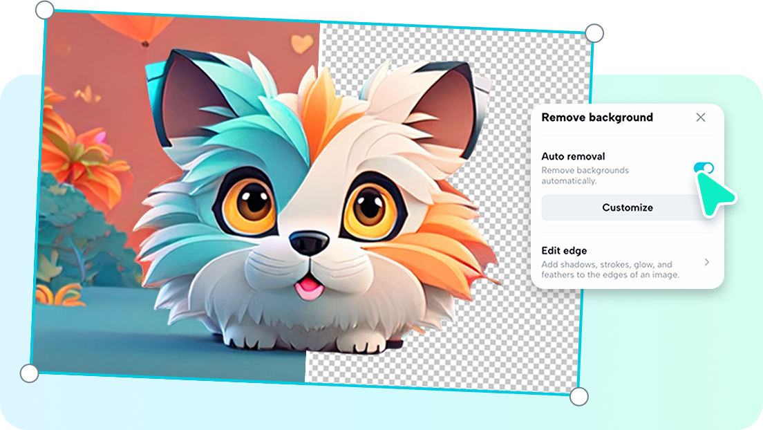 Мгновенное удаление фона для чистого дизайна.